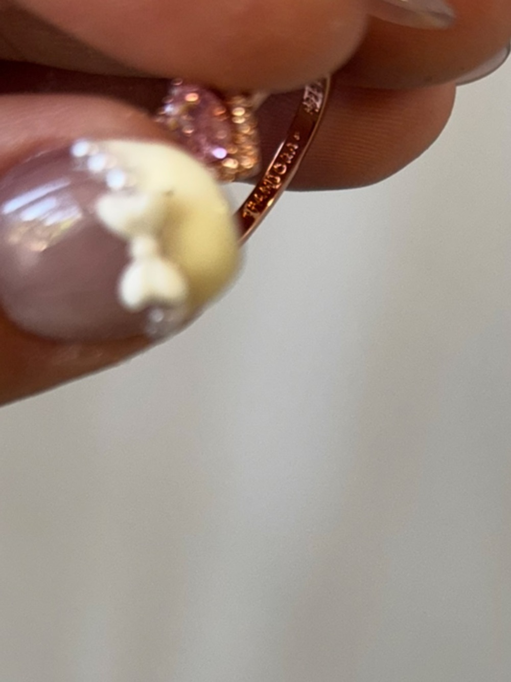 Pandora rose gold and pink heart ring - Picture 3 of 3
